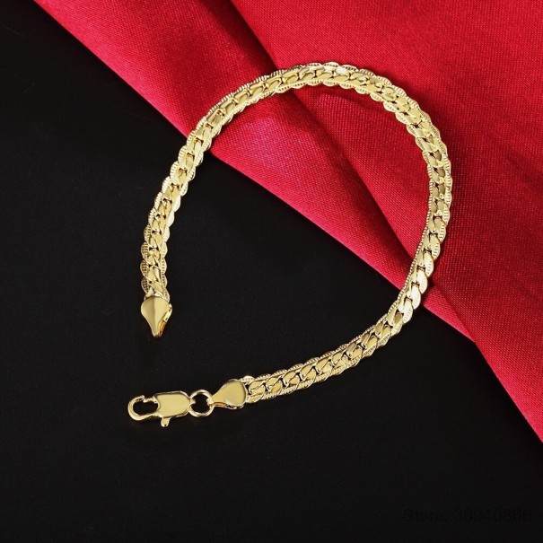 Pulsera de serpiente para mujer A1696 dorado