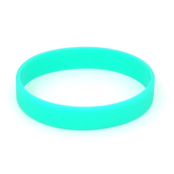 Pulsera de silicona 2 uds. turquesa 18 cm