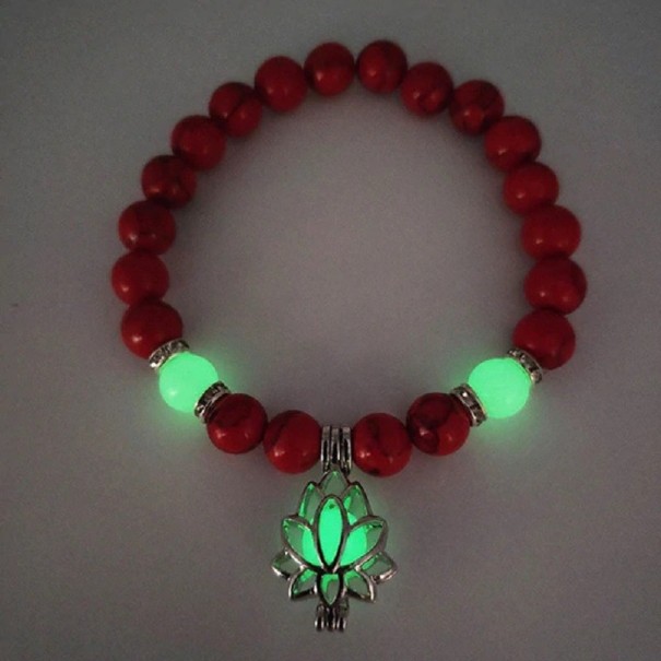 Pulsera luminosa de mujer con loto 2