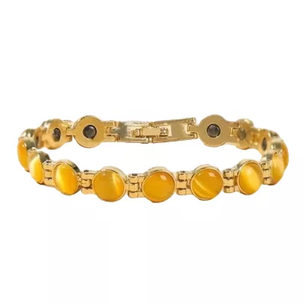 Pulsera magnética para dormir amarillo
