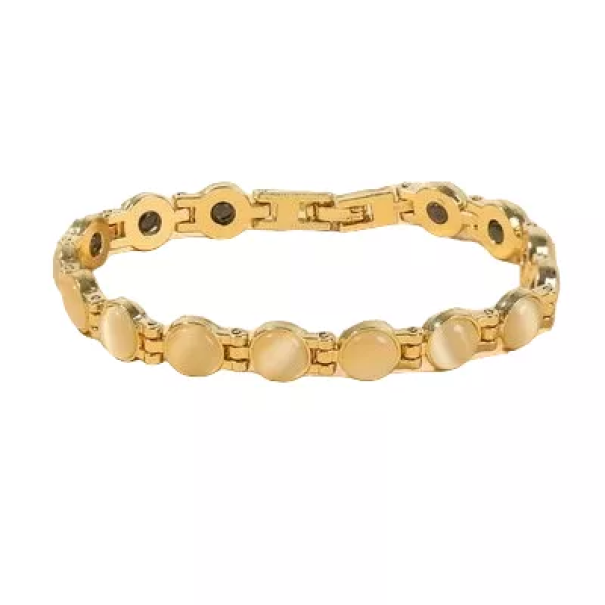 Pulsera magnética para dormir beige