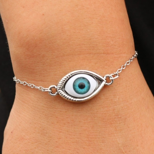 Pulsera mujer ojo J548 plateado
