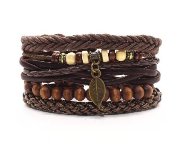 Pulsera multicapa 4 piezas 6