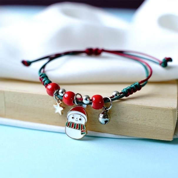 Pulsera navideña con colgante 1