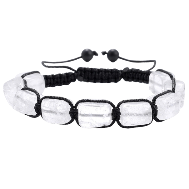 Pulsera Shamballa color transparente