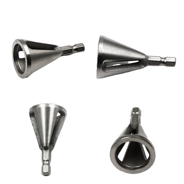 Pulttien ja muttereiden purseenpoistotyökalu hopeinen