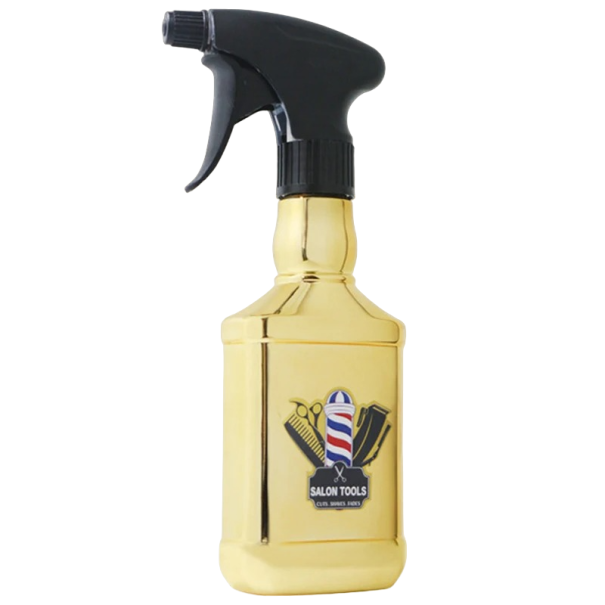 Pulverizador de agua para peluquería 300 ml 23,5 x 7,5 x 3,5 cm Accesorios de peluquería dorado