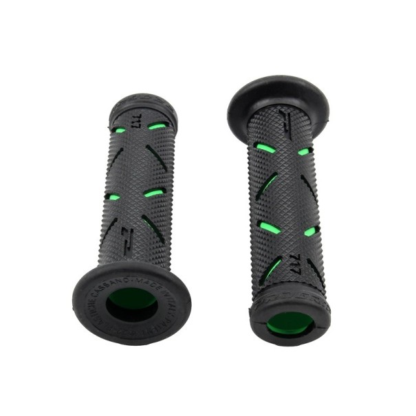 Punhos de Motociclo 126 x 32 mm Grips de Borracha para Guidões Acessórios Universais para Honda Suzuki Ducati Benelli Modificações de Motocross Antiderrapantes verde