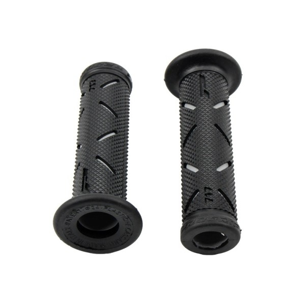 Puños de goma para manillar de motocicleta de 126 x 32 mm, accesorios universales para Honda, Suzuki, Ducati, Benelli y modificaciones de motocross, antideslizantes. gris