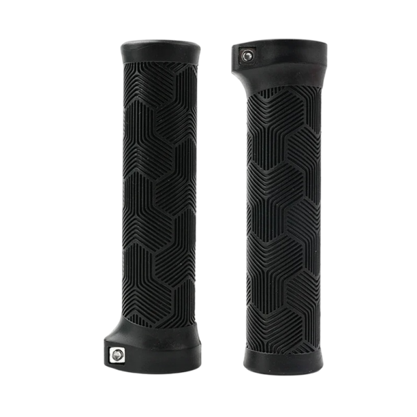 Puños de manillar de 131 x 34 mm ODI de goma, 22 mm, ergonómicos, para BMX, MTB, morado, rosa, naranja, marrón y negro, accesorios de ciclismo. negro