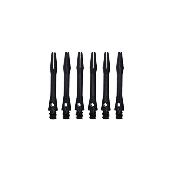 Punta in alluminio per freccette 6 pz T961 nero