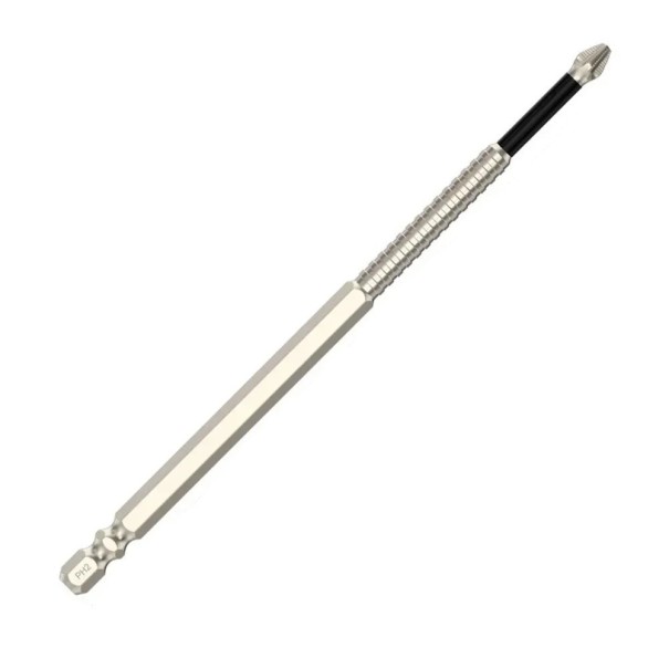 Punta PH2 antideslizante de 150 mm de longitud con cuerpo largo, núcleo reforzado y cabeza moleteada para atornillar en lugares muy profundos. 1