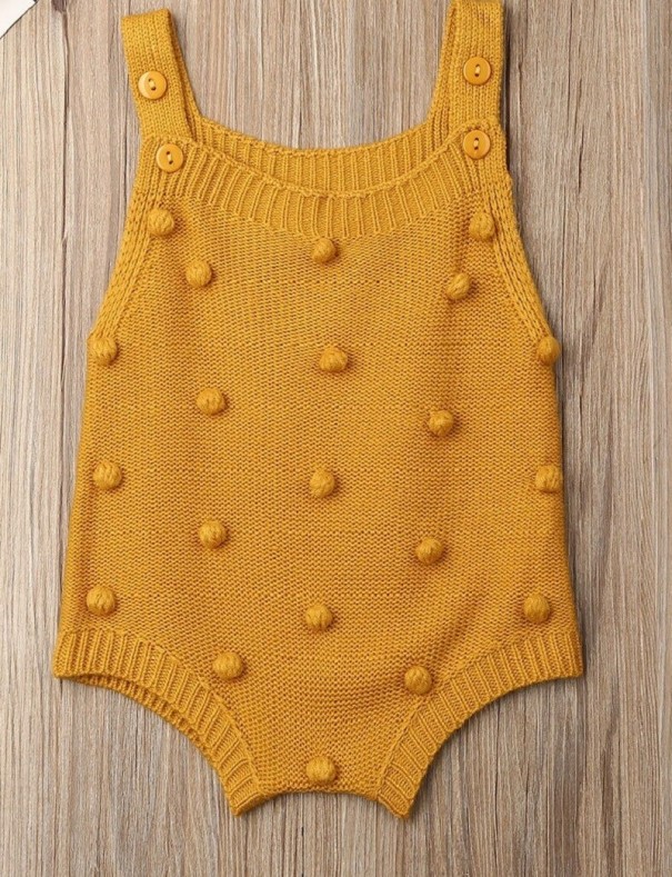 Puntos infantiles N772 mostaza 6-12 meses