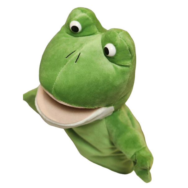 Pupazzo di peluche rana 1