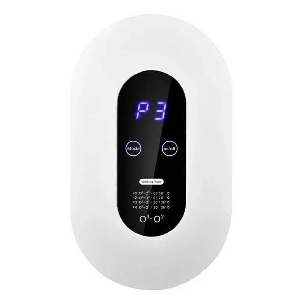 Purificatore d'aria 19,8×11,8×4 cm Ioni negativi 4 modalità Rimozione fumi Formaldeide Spina EU da viaggio Ufficio Camera da letto Basso rumore 1