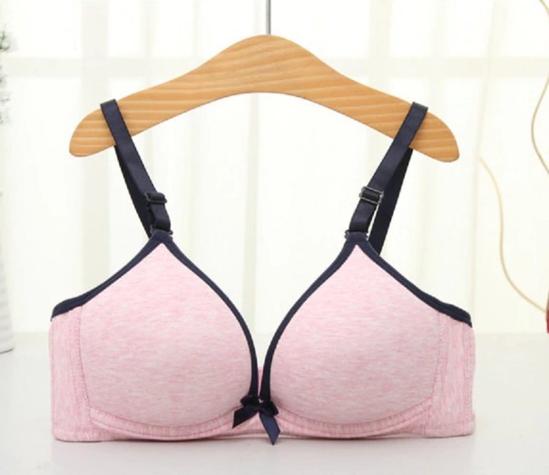 Push-up-bh för kvinnor med rosett rosa 70A
