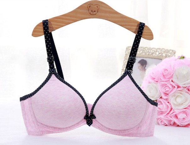 Push-up bh med prickar rosa 70B