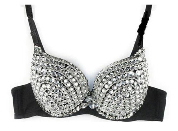 Push-up bh med strass