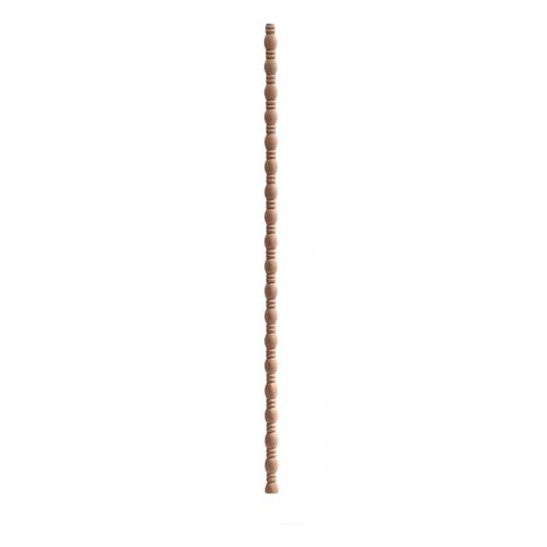 Puu koristeprofiili kierretty pyöreä malli 50×0,9 cm massiivipuuta luonnollinen ruskea koristeprofiili huonekaluille ja lisävarusteille 1