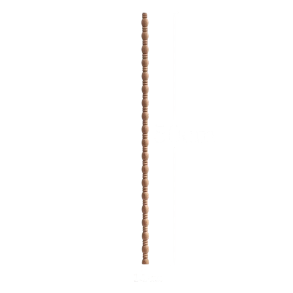 Puuteräinen koristeellinen lista sorvattu pyöreä profiili 50×1,1 cm massiivipuuta luonnollinen ruskea koristeellinen lista huonekaluille ja sisustukseen 1