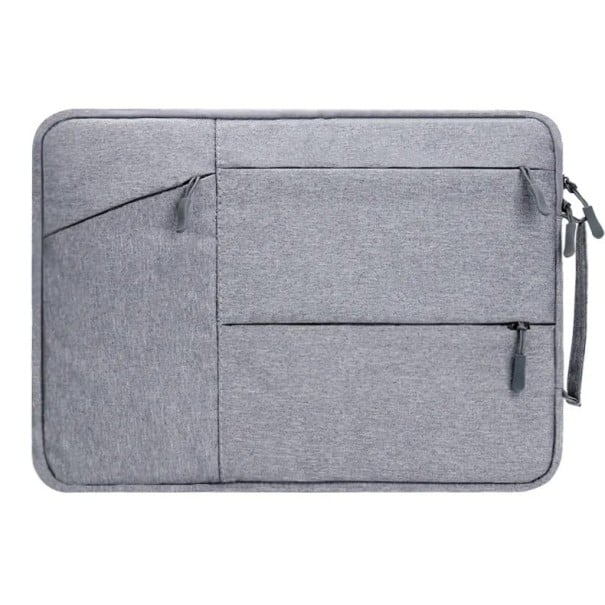 Puzdro na notebook 15,6 palca Ochranný obal pre MacBook Pro Neutrálne farby Mäkké polstrovanie Zip Ľahký dizajn Elegantný minimalistický štýl sivá