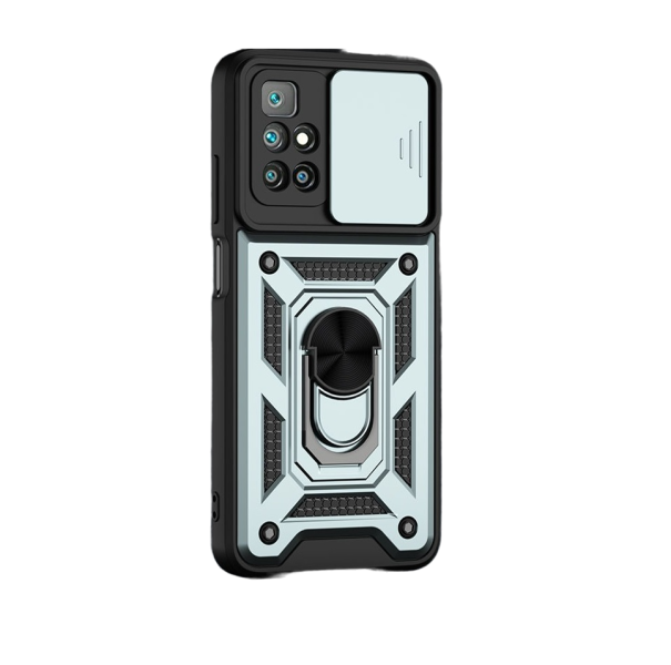 Puzdro s magnetom a ochranou fotoaparátu Xiaomi Redmi Note 11 svetlo zelená