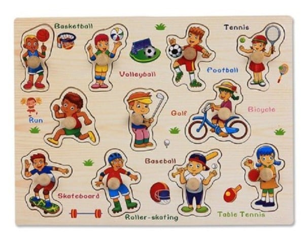 Puzzle a incastro per bambini - Sport 1
