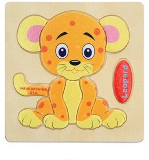 Puzzle de madera con un animal 1