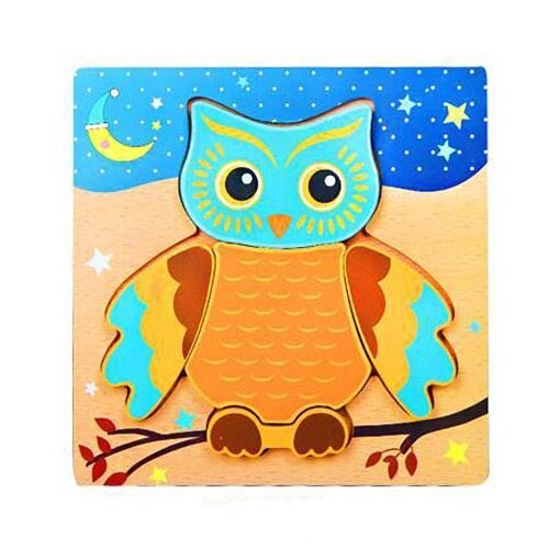 Puzzle en bois à encastrer avec un animal A1617 3