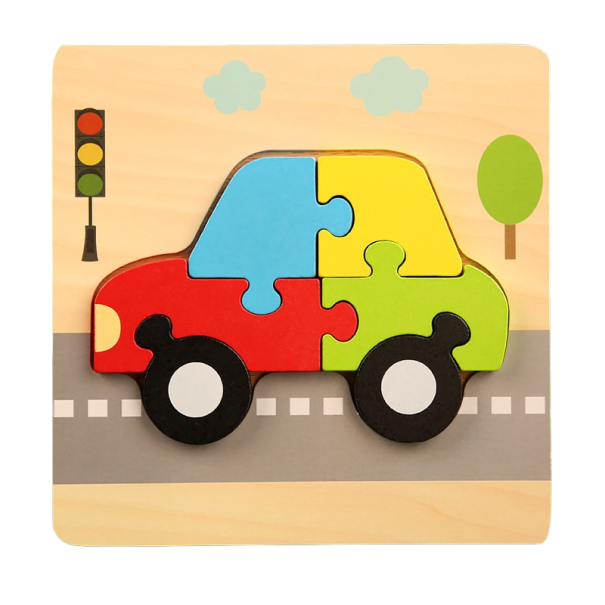 Puzzle en bois à encastrer Z193 1