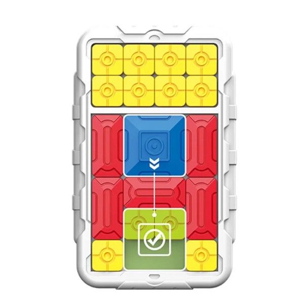 Puzzle magnético deslizante 20 x 12 cm Jogo lógico com números e imagens Quebra-cabeça educativo para crianças e adultos Treino de memória branco