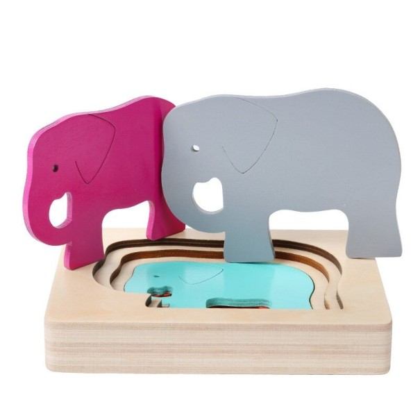 Puzzle multicouches animaux 4