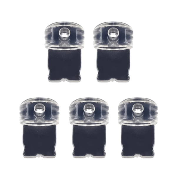 PVC protiprachová zástrčka pre iPhone 1,2 x 0,8 cm 10 ks Priehľadná ochranná krytka Nabíjací port Mobilný telefón DIY prívesok Príslušenstvo 1