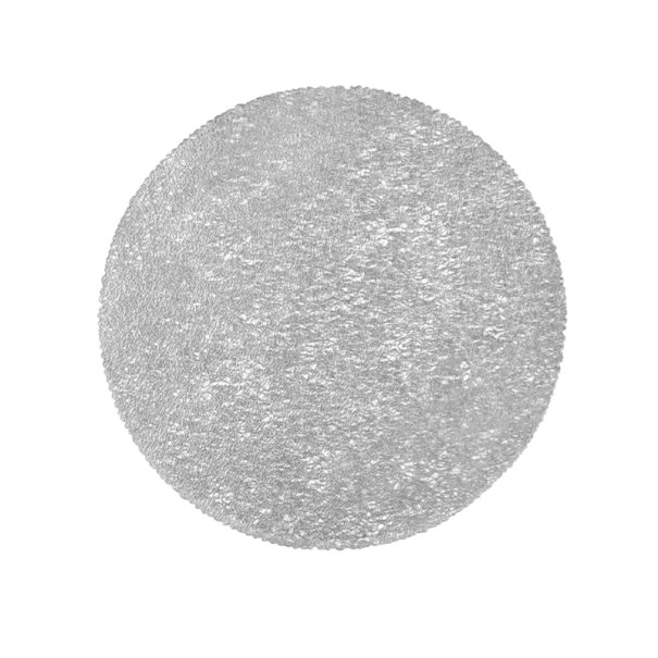PVC Table Mats for Plates and Cups Silver Round Textured Design 38 cm Modern PVC Place Mats for Dining Table and Table Decoration 1
