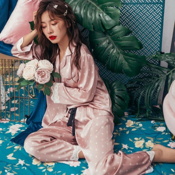 Pyjamas för kvinnor P2613 rosa L