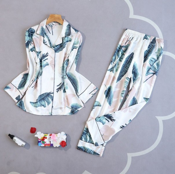 Pyjamas för kvinnor P2631 vit L