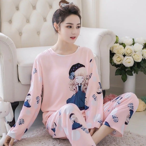 Pyjamas för kvinnor P2634 rosa XS