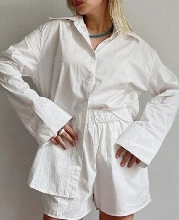Pyjamas för kvinnor P2647 mörkrosa L