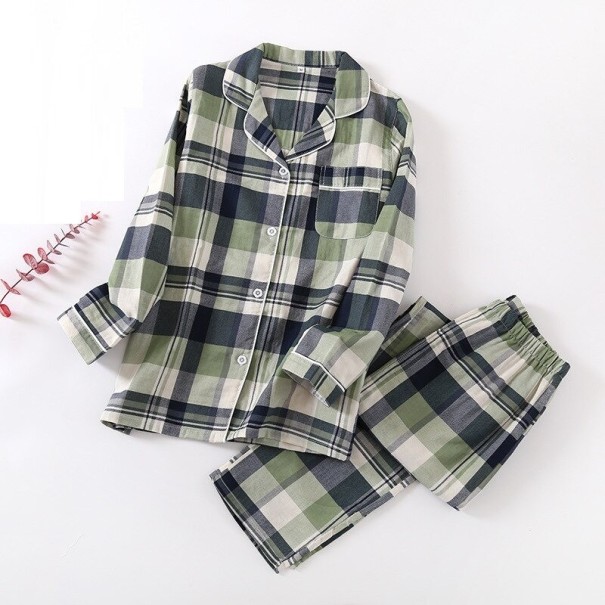 Pyjamas för kvinnor P2692 grön L