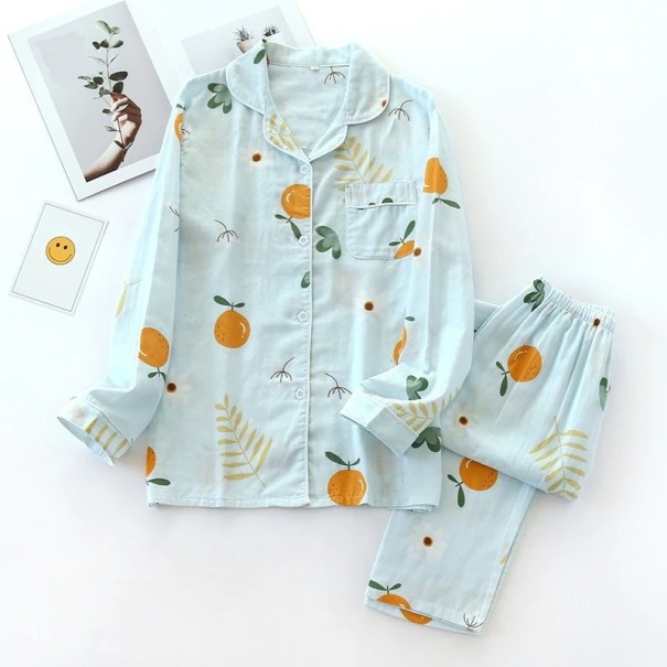 Pyjamas för kvinnor P2693 ljusblå L