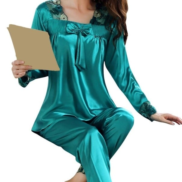 Pyjamas för kvinnor P2723 turkos M