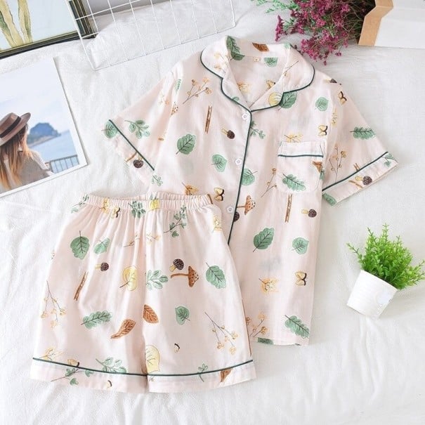 Pyjamas för kvinnor P2728 ljusrosa M