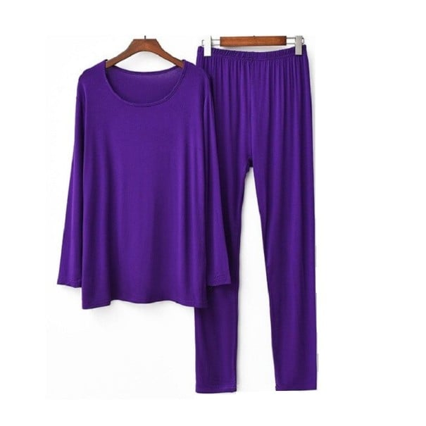 Pyjamas för kvinnor P2738 lila 3XL