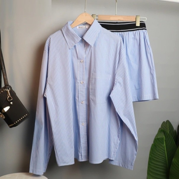 Pyjamas för kvinnor P2766 blå L