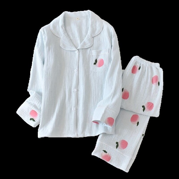 Pyjamas för kvinnor P2819 ljusblå S