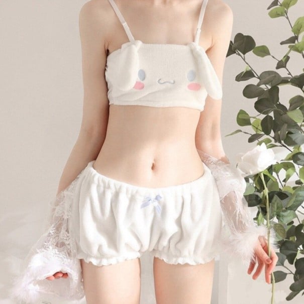 Pyjamas för kvinnor P2855 vit XS