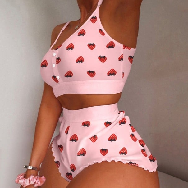 Pyjamas för kvinnor P2900 rosa L