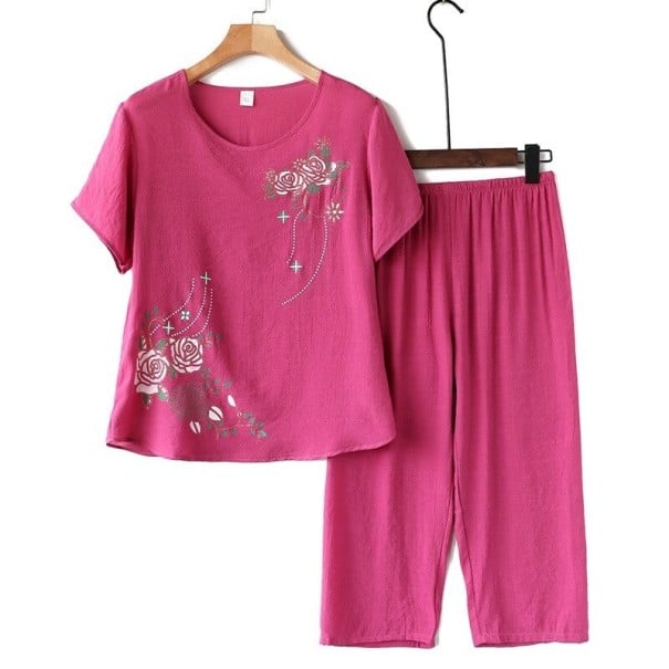 Pyjamas för kvinnor P2979 fuchsia XXL
