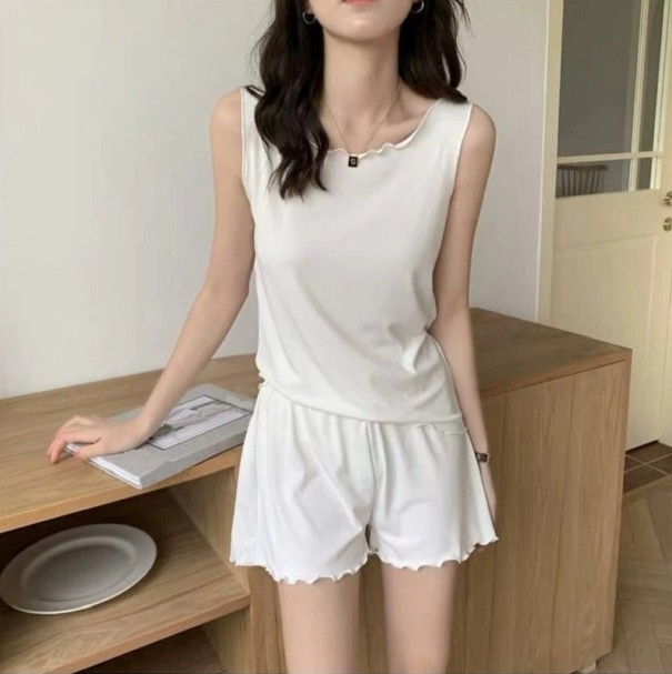 Pyjamas för kvinnor P3112 vit L