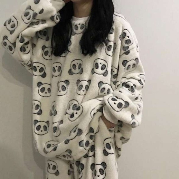 Pyjamas för kvinnor P3120 vit S
